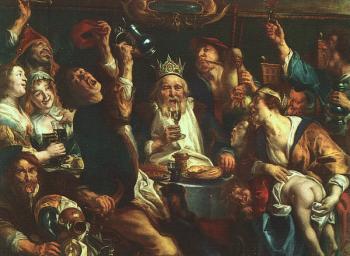 Jacob Jordaens : The King Drinks